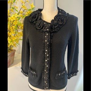 White House Black Market Embellished Jacket  M